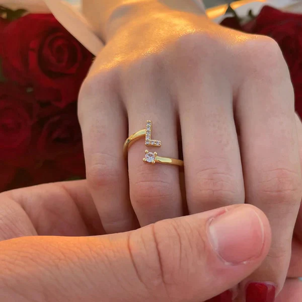 Initial (Alphabet) Zirconic Ring